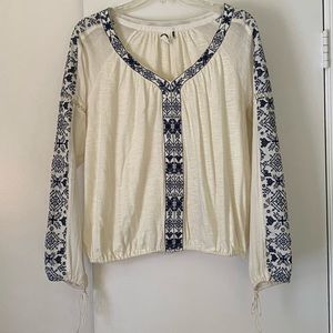 Anthropologie Merewen Peasant Top